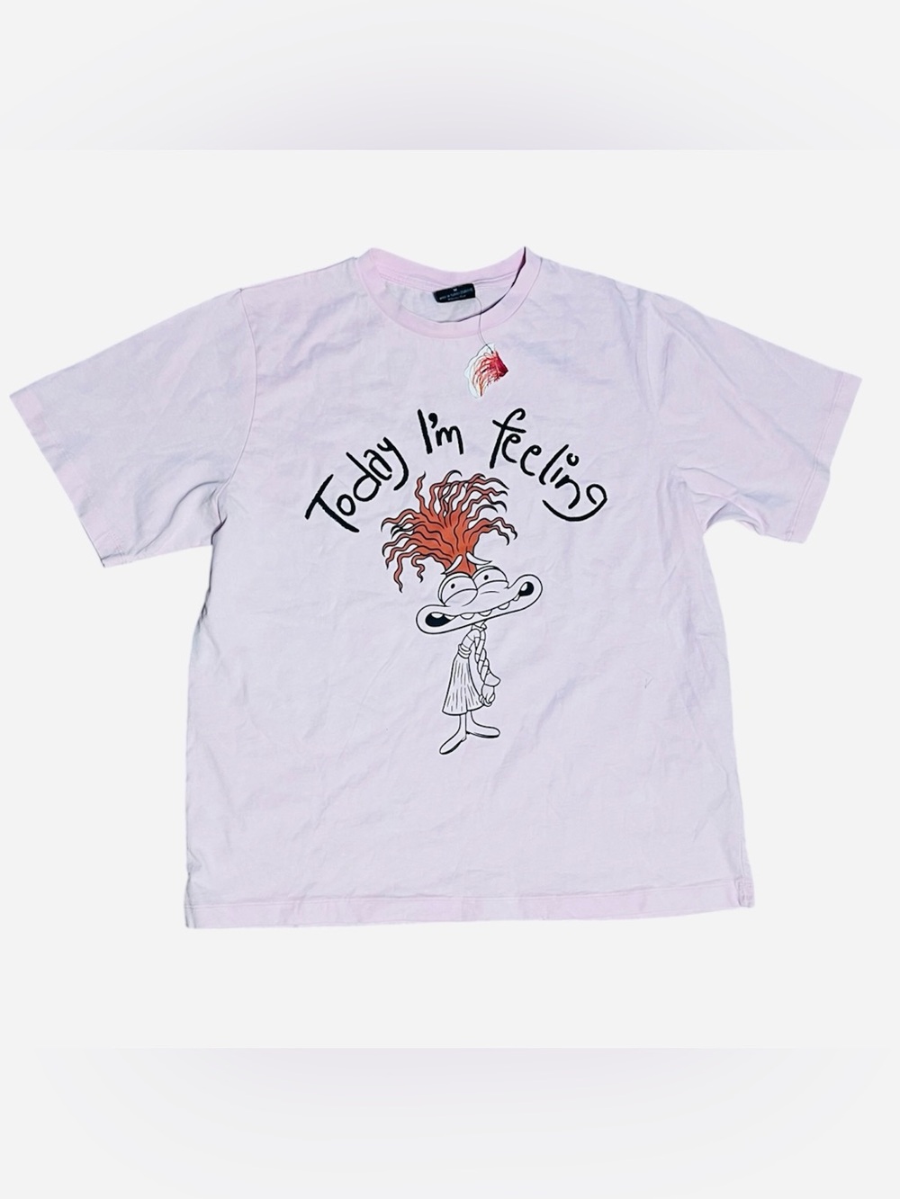 Pixar Inside Out 2 Anxiety Graphic T-Shirt Pink unisex M New With Tags Primark